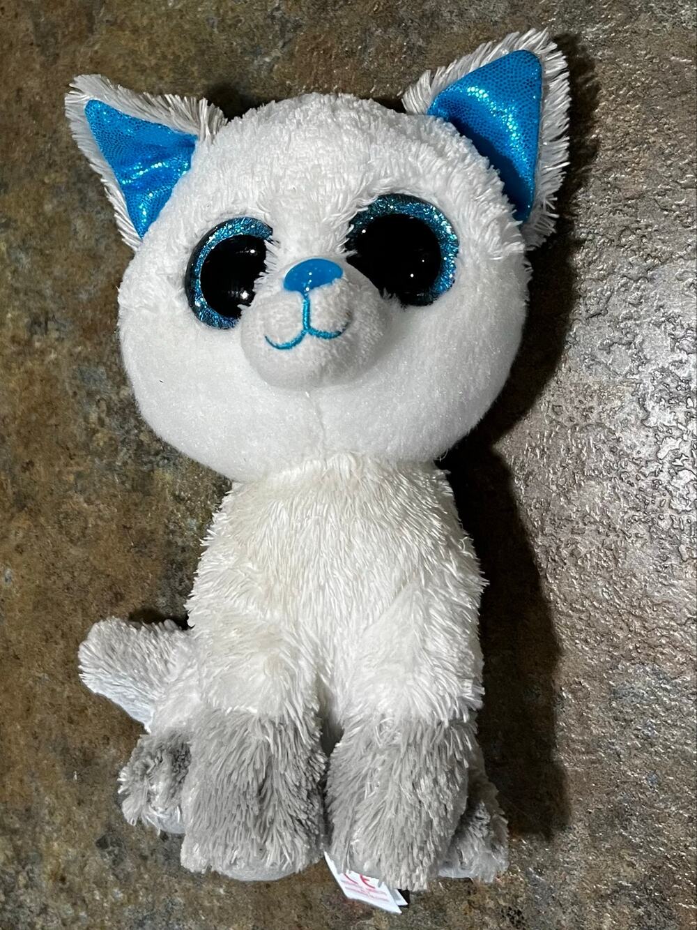 Rare ty "Frost" tySilk series 2017 Beanie Boos 6" blue eyes so cute